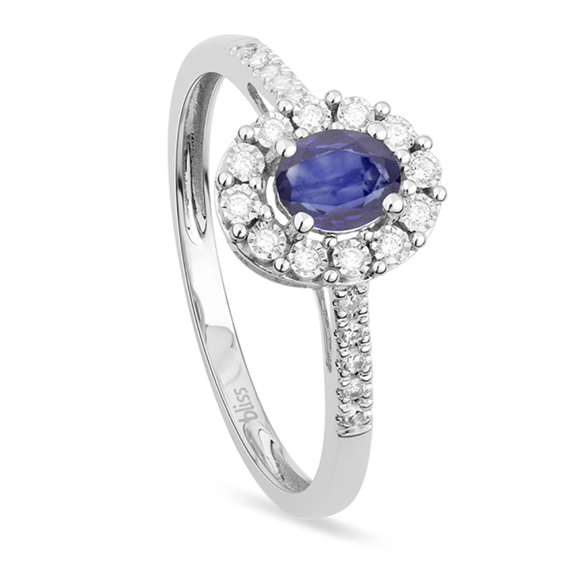 Anello Bliss Donna BL REGAL in Oro bianco Zaffiro blu 0.45 Ct 20115703 - 20115703